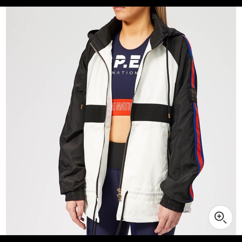 NWT Black White Rain Jacket - Picture 5 of 6